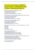 FF1 IFO Final EXAM CORRECT QUESTIONS & ANSWERS&vert;&vert; 2025 LATEST UPDATE&vert;&vert; RATED A&plus;