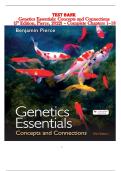 Genetics Essentials&colon; Concepts and Connections &lpar;5th Edition&comma; Pierce 2022&rpar; &ndash; Complete Test Bank ISBN-13 978-1319244927 &lpar;Chapters 1&ndash;18&rpar;