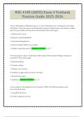 NSG 4100 &lpar;AHIII&rpar; Exam 4 Testbank Practice Guide 2025-2026