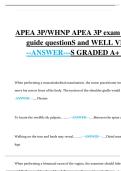 APEA 3P&sol;WHNP Exam Study Guide 2025 &ndash; Practice Questions with Answers