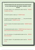 Certified Medication Aide Online Practice Exam &lpar;2025&sol;2026&rpar; &vert; Actual Exam Questions with Verified Correct Answers