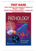 Pathology &ndash; Rubin&rsquo;s Pathology&colon; Clinicopathologic Foundations of Medicine &lpar;7th Edition&rpar; by David S&period; Strayer & Emanuel Rubin ISBN-13 978-1451183900&ndash; Complete Test Bank
