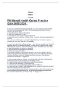 PN Mental Health Online Practice Q&A 20252026 &period;