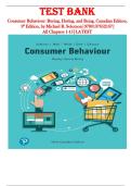 Consumer Behaviour&colon; Buying&comma; Having&comma; and Being &lpar;Eighth Canadian Edition&comma; Solomon&rpar; &ndash; Complete Test Bank