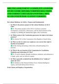 MRL3702 ASSIGNMENT 1 COMPLETE ANSWERS STUDY GUIDE 2025&sol;2026 VERIFIED SOLUTIONS AND CORRECT DETAILED ANSWERS &vert;&vert; 100&percnt; GUARANTEED PASS <LATEST VERSION>