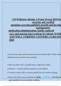 ATI Pediatrics Exam Retake 2 Prep 2025 &ndash; 70 Practice Questions with Answers