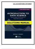 Introduction to Data Science&colon; Data Analysis and Prediction Algorithms with R &lpar;2019&rpar; &ndash; Irizarry &ndash; Solutions Manual PDF