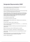 Designated Representative OSSF Latest &lpar;2026&sol;2027&rpar; Verified Answers by Experts