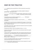 OSSF DR TEST PRACTICE 2026&sol;2027  Questions and Verified Solutions  
