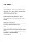 OSSF Installer 1 Latest Edition &lpar;2026&sol;2027&rpar; with Verified Answers