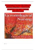 Gerontological Nursing&comma; 10th Edition &ndash; Charlotte Eliopoulos &ndash; Complete Test Bank with Answers