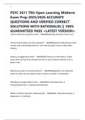 PSYC 3611 TRU Open-Learning Midterm Exam Prep 2025&sol;2026 ACCURATE QUESTIONS AND VERIFIED CORRECT SOLUTIONS WITH RATIONALES &vert;&vert; 100&percnt; GUARANTEED PASS <LATEST VERSION>