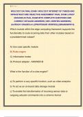 WGU D337 OA FINAL EXAM &sol; WGU D337 INTERNET OF THINGS AND  INFRASTRUCTURE OBJECTIVE ASSESSMENT FINAL EXAM LATEST  2025&sol;2026 ACTUAL EXAM WITH COMPLETE QUESTIONS AND  CORRECT DETAILED ANSWERS &lpar;100&percnt; VERIFIED ANSWERS&rpar;  &vert;ALREADY GRADED A&plus;&vert; &vert;&vert;PROFESSOR VERIFIED&vert;
