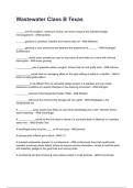 Wastewater Class B Texas NEWEST 2025&sol;2026 ACTUAL EXAM COMPLETE QUESTIONS AND CORRECT DETAILED ANSWERS &lpar;VERIFIED ANSWERS&rpar; &vert;ALREADY GRADED A&plus;&vert;&vert;BRAND NEW&excl;&excl;
