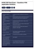NURS 230 Final Exam &ndash; Questions With Applicable Solutions
