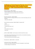 Ati Medsurg Comprehensive Review Actual Exam 2025&sol;2026 Questions With Verified Correct Solutions &vert;&vert; 100&percnt; Guaranteed Pass <Brand New Version>