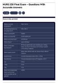 NURS 230 Final Exam &ndash; Questions With Accurate Answers