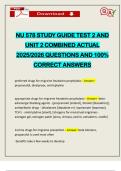 NU 578 STUDY GUIDE TEST 2 AND UNIT 2 COMBINED ACTUAL 2025&sol;2026 QUESTIONS AND 100&percnt; CORRECT ANSWERS