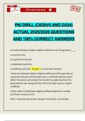 PKI DRILL &lpar;C839V5 AND D334&rpar; ACTUAL 2025&sol;2026 QUESTIONS AND 100&percnt; CORRECT ANSWERS
