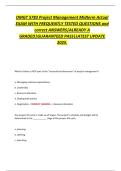 OMGT 5783 Project Management Midterm Exam &ndash; Test Prep & Study Guide