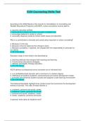 5330 Counseling Skills Test &vert; Complete Solutions &lpar;Verified Answers&rpar;