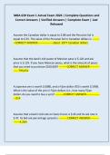 MBA 620 Exam 1 Actual Exam 2026 &vert; Complete Questions and Correct Answers &vert; Verified Answers &vert; Complete Exam &vert; Just Released
