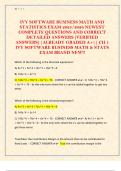 IVY SOFTWARE BUSINESS MATH AND  STATISTICS EXAM 2025&sol;2026 NEWEST  COMPLETE QUESTIONS AND CORRECT  DETAILED ANSWERS &lpar;VERIFIED  ANSWERS&rpar; &vert;ALREADY GRADED A&plus;&vert;&vert; CH 1  IVY SOFTWARE BUSINESS MATH & STATS  EXAM BRAND NEW&excl;&excl;