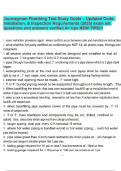 Journeyman Plumbing Test Study Guide &ndash; Updated Code&comma; Installation&comma; & Inspection Requirements &lpar;2025&rpar; exam set questions and answers verified A&plus; tips NEW TIPS&excl;&excl;&excl;&period;pdf