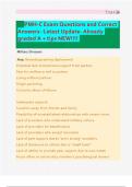 PMH-C Exam Questions and Correct Answers- Latest Update- Already graded A &plus; tips NEW&excl;&excl;&excl;&excl;&period;pdf