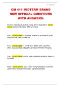 CM 411 MIDTERM BRAND  NEW OFFICIAL QUESTIONS  WITH ANSWERS&period;