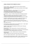 LEGAL ISSUES FOR COMLEX LEVEL 1