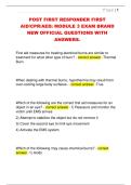 POST FIRST RESPONDER FIRST  AID&sol;CPR&sol;AED&colon; MODULE 3 EXAM BRAND  NEW OFFICIAL QUESTIONS WITH  ANSWERS&period;