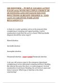 OB MIDTERM &ndash; PURPLE LIZARD LATEST EXAM 2025 WITH MULTIPLE CHOICE OF QUESTIONS AND DETAILED SOLVED SOLUTIONS ALREADY GRADED A&plus; AND 100&percnt; GUARANTEE PASS &lpar;JUST RELEASED&excl;&excl;&excl;&excl;&excl;&rpar;