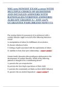 NSG 209 NEWEST EXAM 4 2025 WITH MULTIPLE CHOICE OF QUESTIONS AND DETAILED ANSWERS WITH RATIONALES &lpar;VERIFIED ANSWERS&rpar; ALREADY GRADED A&plus; AND 100&percnt; GUARANTEE PASS &lpar;BRAND NEW&excl;&excl;&excl;&excl;&excl;&rpar;