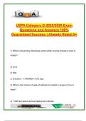 USPA Category G &ndash; 100&plus; Question Answer Key &vert; Canopy Control&comma; AAD Safety&comma; Malfunctions&comma; Freefall&comma; Weather & Gear &vert; Skydiving License Prep &vert; 2025&sol;2026 &vert; United States Parachute Association