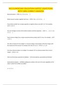 NES ELEMENTARY EDUCATION SUBTEST 2QUESTIONS WITH 100&percnt; CORRECT ANSWERS