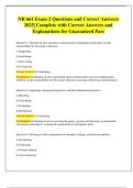 NR 661 Exam 2 Questions and Correct Answers 2025&vert; Complete with Correct Answers and Explanations for Guaranteed Pass
