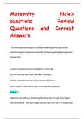 Maternity NCLEX Practice Questions & Answers &vert; Newborn & Prenatal Nursing Review