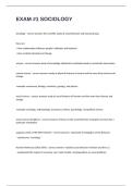 EXAM &num;1 SOCIOLOGY COMPELET ASSIGNMENT QUESTIONS AND ANSWERS ALREADT PASSED