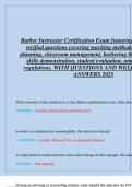 Barber Instructor Certification Exam Prep 2025 &ndash; Study Guide & Practice Questions
