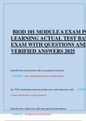 BIOD 101 Module 6 Exam Prep &ndash; Portage Learning Study Guide & Practice Questions 2025