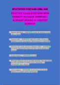STATISTICS PORTAGE CNSL 503 PRACTICE EXAM QUESTIONS WITH CORRECT DETAILED ANSWERS &vert; ALREADY GRADED A&plus;<RECENT VERSION>