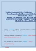 CPC Certification Exam Prep 2025 &vert; Certified Professional Coder Test Bank with Questions & Answers