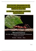 Biostatistics for the Biological and Health Sciences&comma; 3rd Edition &ndash; Jason Roy &vert; Complete Test Bank with Answers &lpar;Chapters 1&ndash;14&rpar;