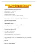 FF1 IFO FINAL EXAM QUESTIONS WITH CORRECT ANSWERS 2025&sol;2026