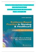 Test Bank For Evidence-Based Practice in Nursing & Healthcare A Guide to Best Practice 5th Edition by Bernadette Mazurek Melnyk&comma; Ellen Fineout-Overholt Chapter 1 - 23 Complete 2024