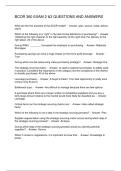 BCOR 360 EXAM 2 &3 QUESTIONS AND ANSWERS