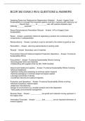 BCOR 360 EXAM 2 WVU QUESTIONS & ANSWERS