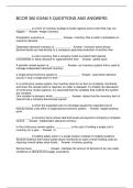 BCOR 360 EXAM 5 QUESTIONS AND ANSWERS