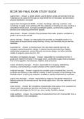 BCOR 360 FINAL EXAM STUDY GUIDE